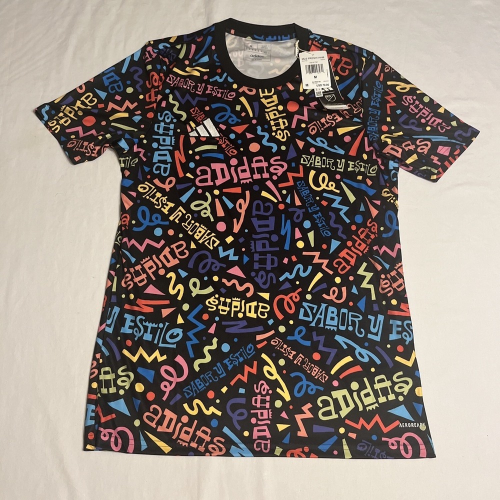 Adidas MLS Hispanic Heritage Month Jersey Soccer Futbol PRESHI Men M Black $70
